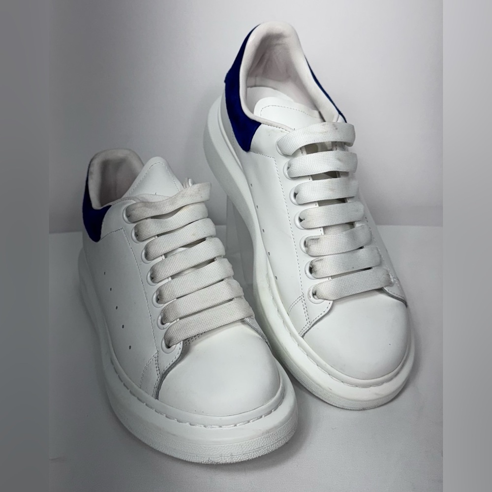 Alexander McQueen Oversized Sneakers White & Paris Blue Sz 36(6)